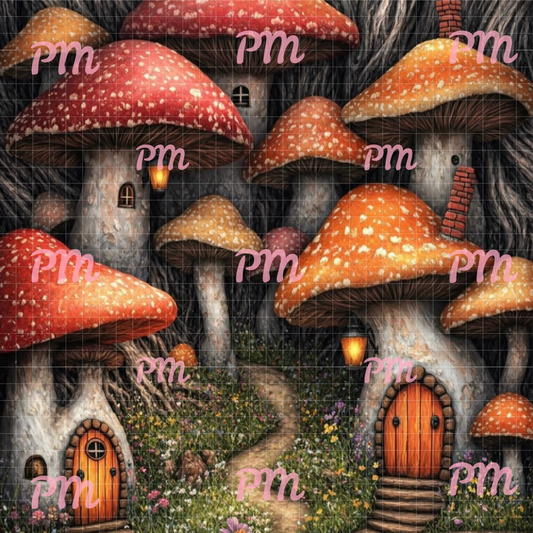 Tiny Mushroom Village: Diamond Painting Collection