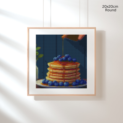 Blueberry Pancakes: Diamond Painting Collection
