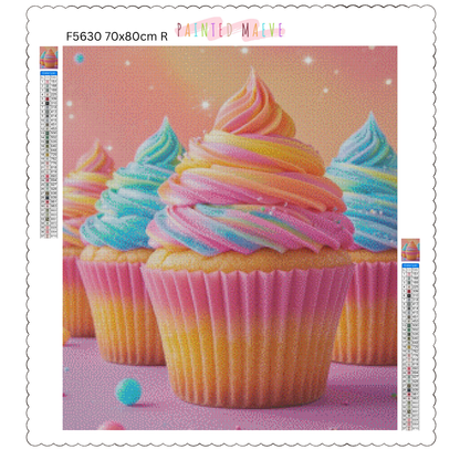 Frosted Cupcakes: Diamond Painting Collection