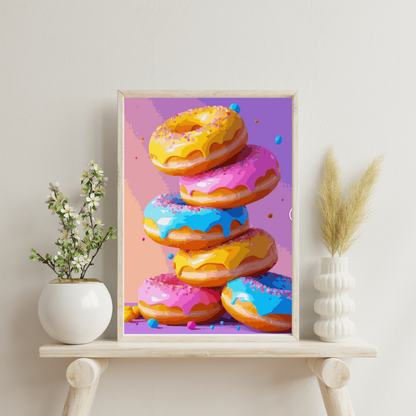 Donut Delight: Paint-by-Number Collection (24/36/48 colors | No Frame)