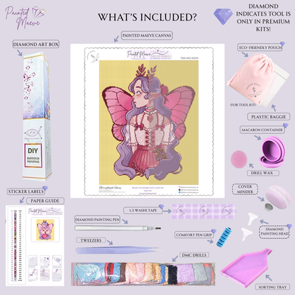 Berryblush Fairy: Hand-Rendered Diamond Painting Collection