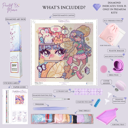 Tulip Faerie: Hand-Rendered Diamond Painting