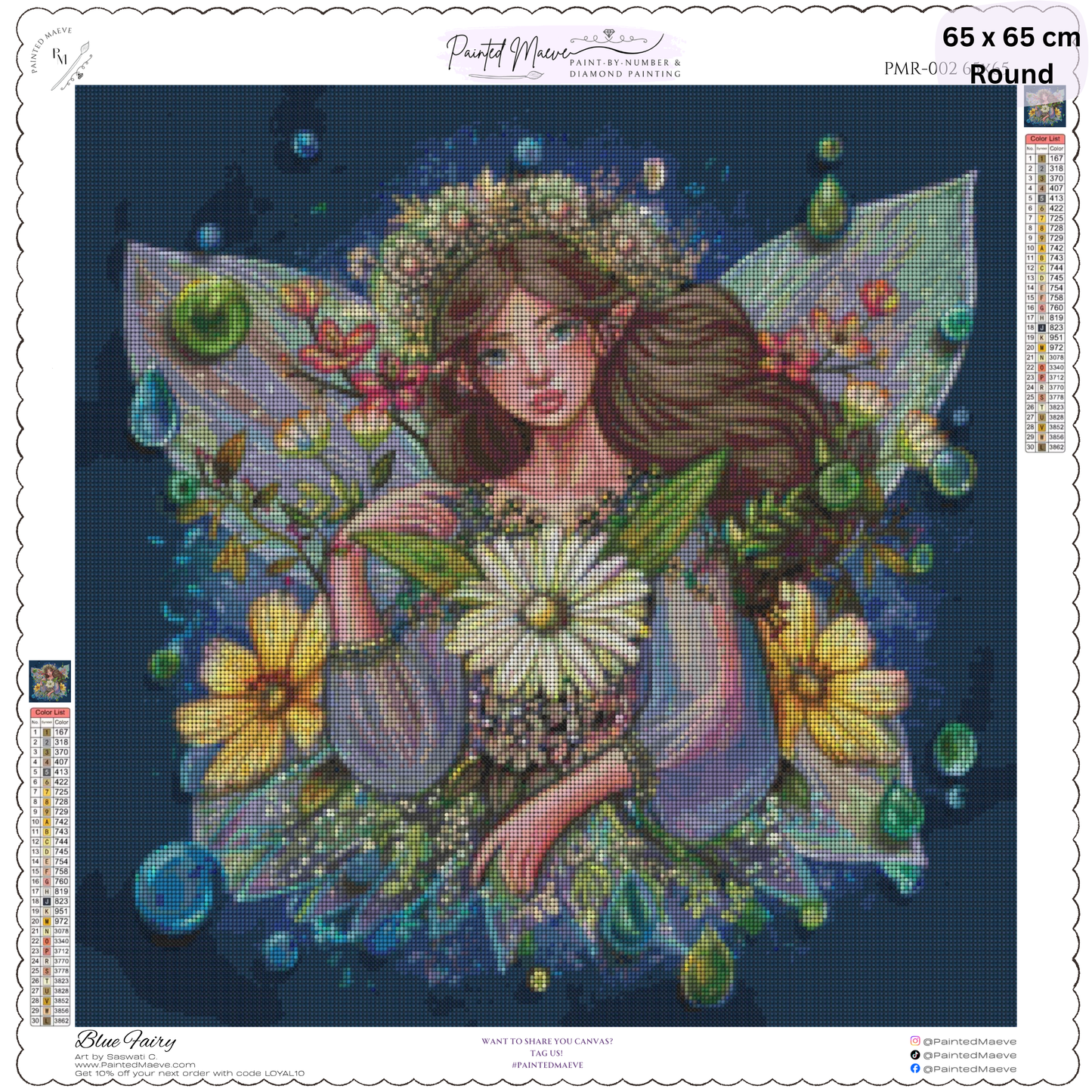 Blue Fairy: Diamond Painting
