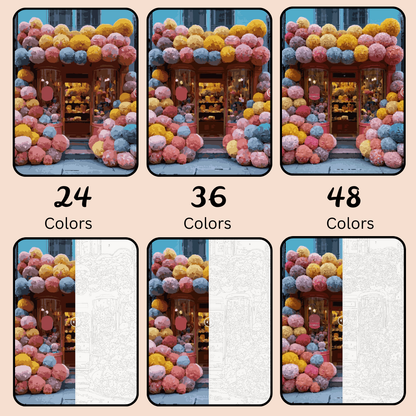 Yarn and Fluff Shop: Paint-by-Number Collection (24/36/48 colors | No Frame)