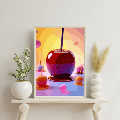 Candy Apples: Paint-by-Number Collection (24/36/48 colors | No Frame)