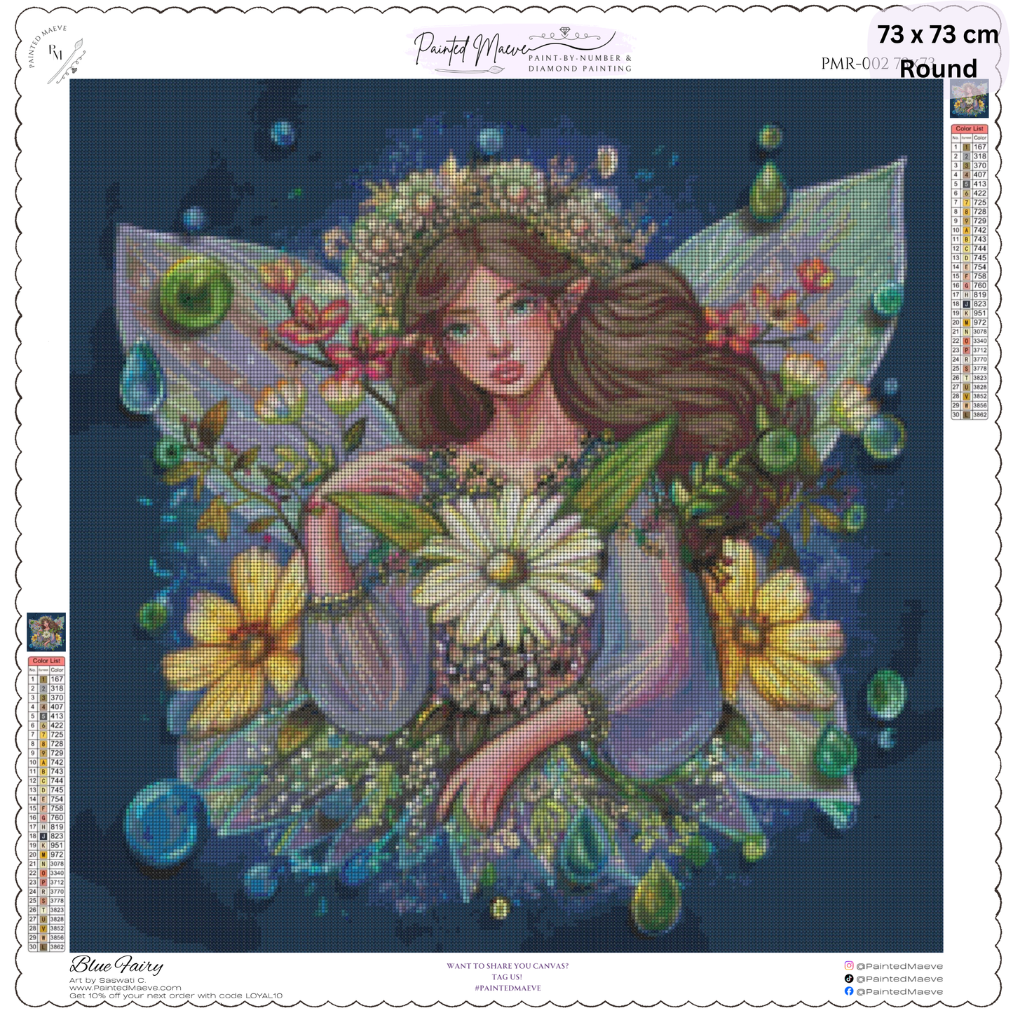 Blue Fairy: Diamond Painting
