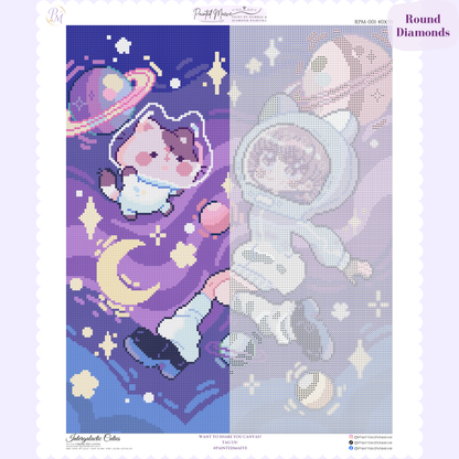 Intergalactic Cuties Hand-Rendered Diamond Painting Collection