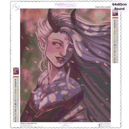 Sakura Enchantress: Diamond Painting