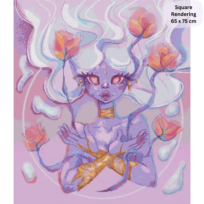 Les Fluer: Hybrid-Render Diamond Painting