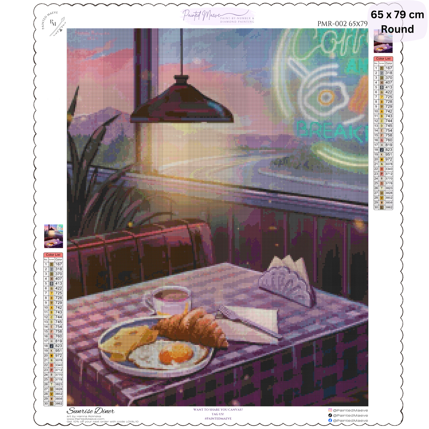 Sunrise Diner: Diamond Painting