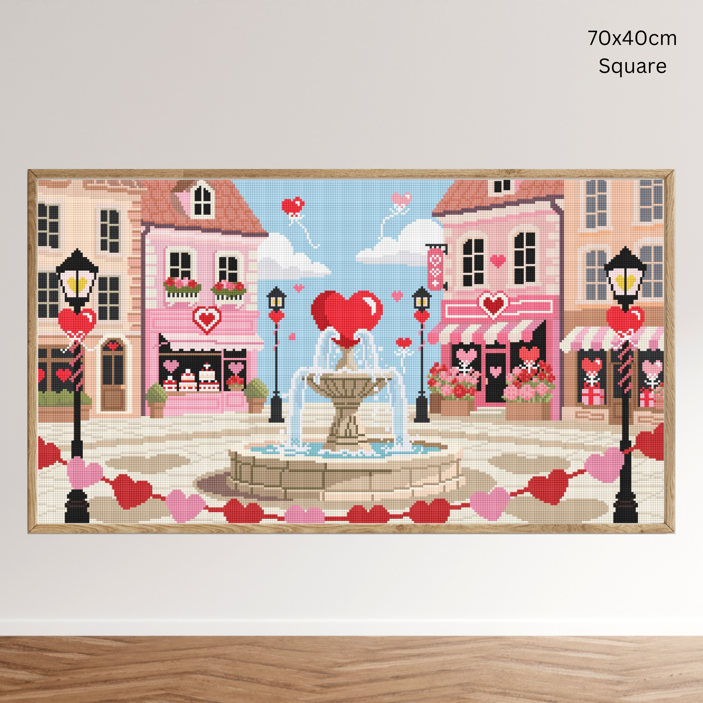 Sweetheart Square: Hand-Rendered Diamond Painting Valentine Collection