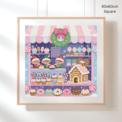 Elf Sweetery: Hand-Rendered Diamond Painting Christmas Collection
