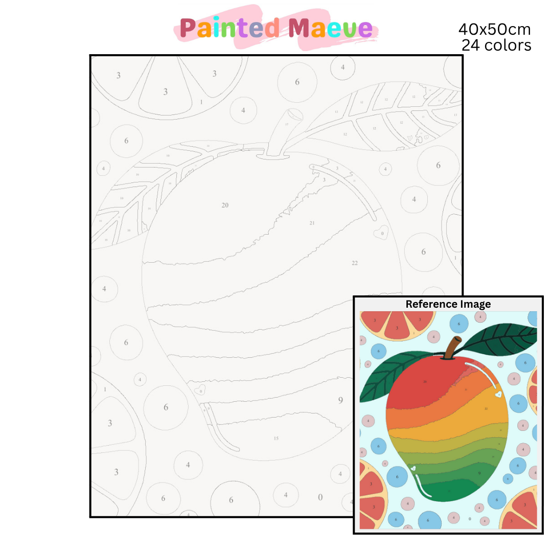 Maeve’s Mango: Paint-by-Number Collection (24/36/48 colors | No Frame)