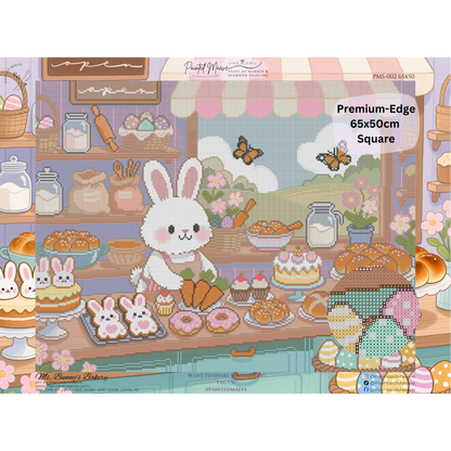 Ms. Bunny's Bakery: Hand-Rendered Diamond Painting Collection