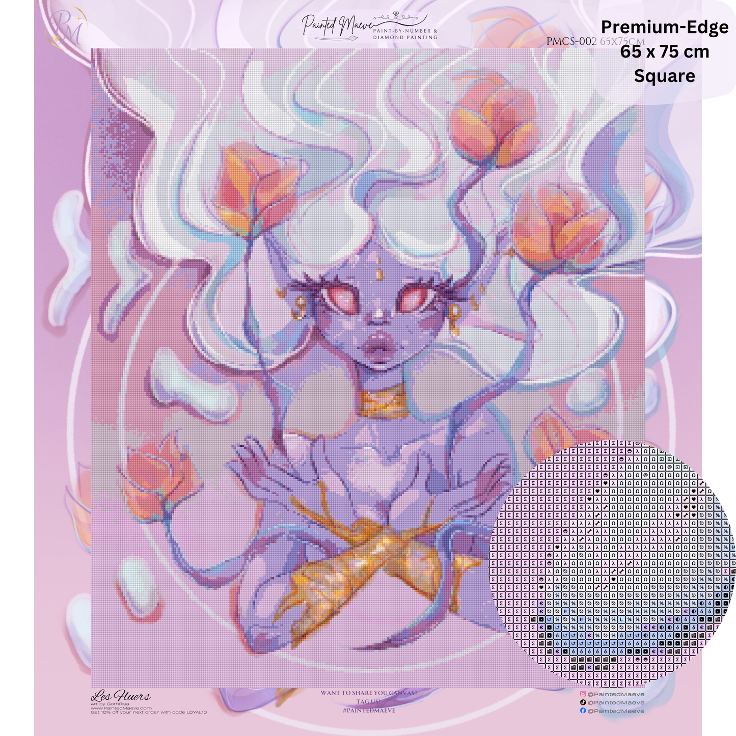 Les Fluer: Hybrid-Render Diamond Painting