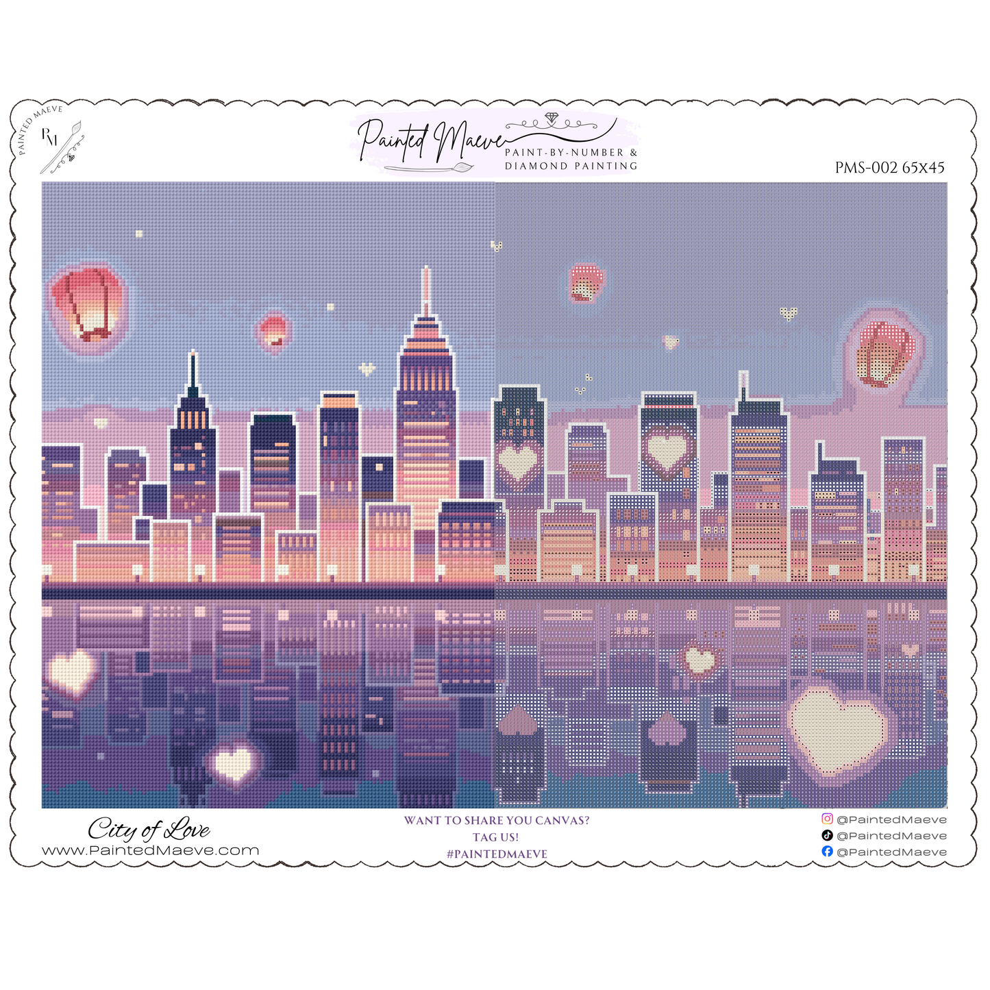 City of Love: Hand-Rendered Diamond Painting Valentine Collection