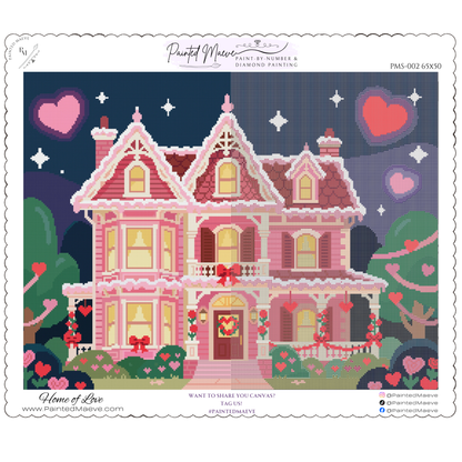 Home of Love: Hand-Rendered Diamond Painting Valentine Collection