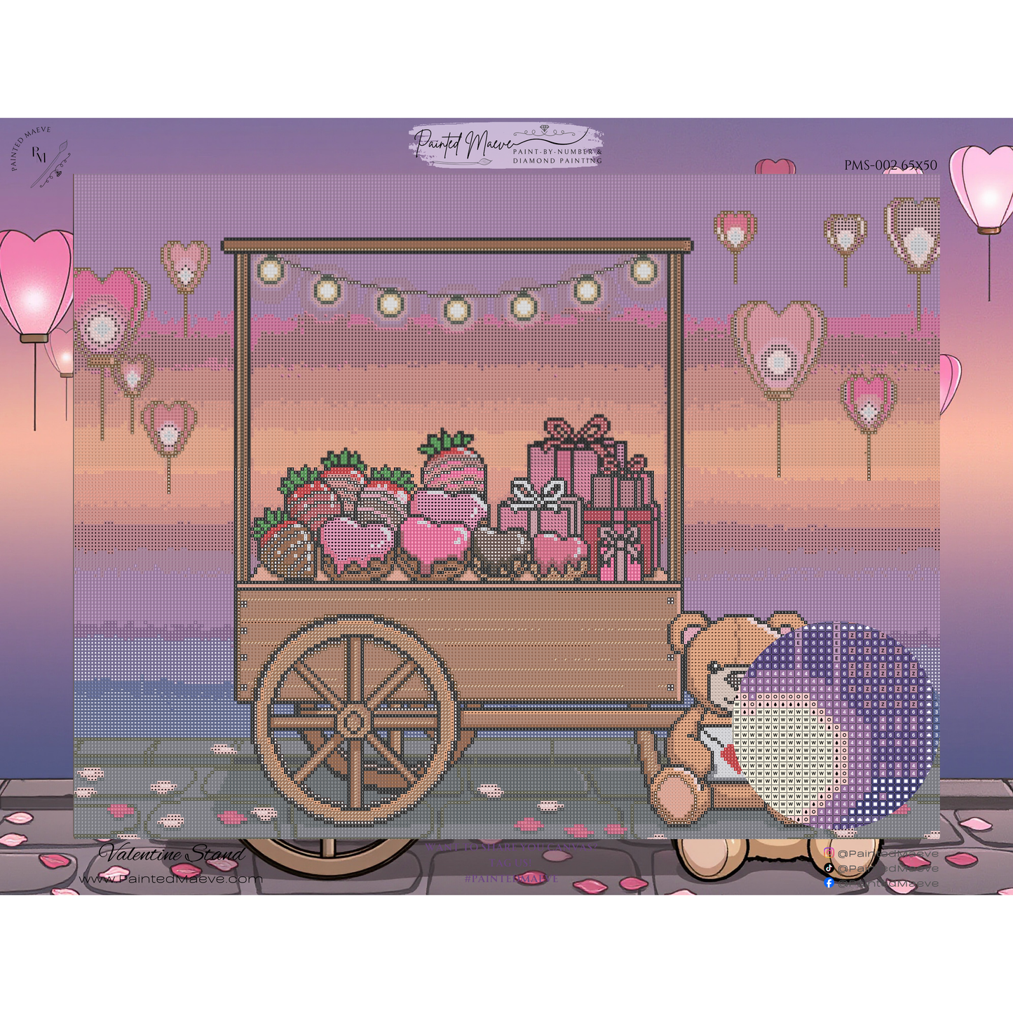 Valentine Stand: Hand-Rendered Diamond Painting Valentine Collection