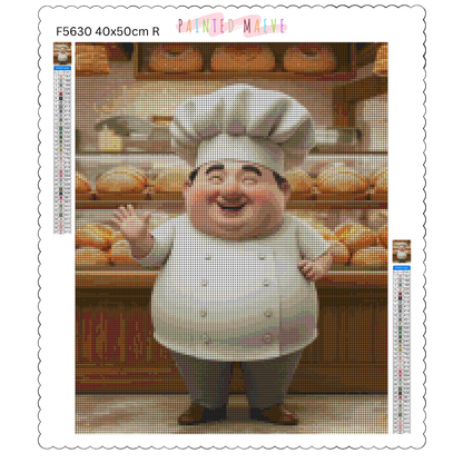Friendly Baker Man: Diamond Painting Collection