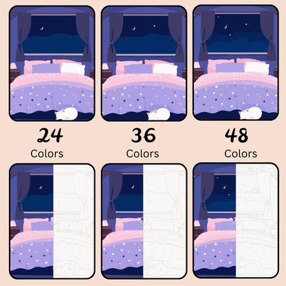 Sweet Dreams: Paint-by-Number Collection (24/36/48 colors | No Frame)