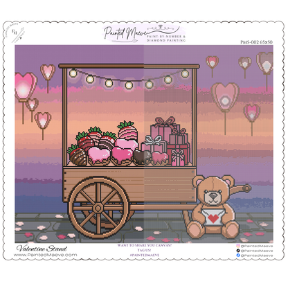 Valentine Stand: Hand-Rendered Diamond Painting Valentine Collection