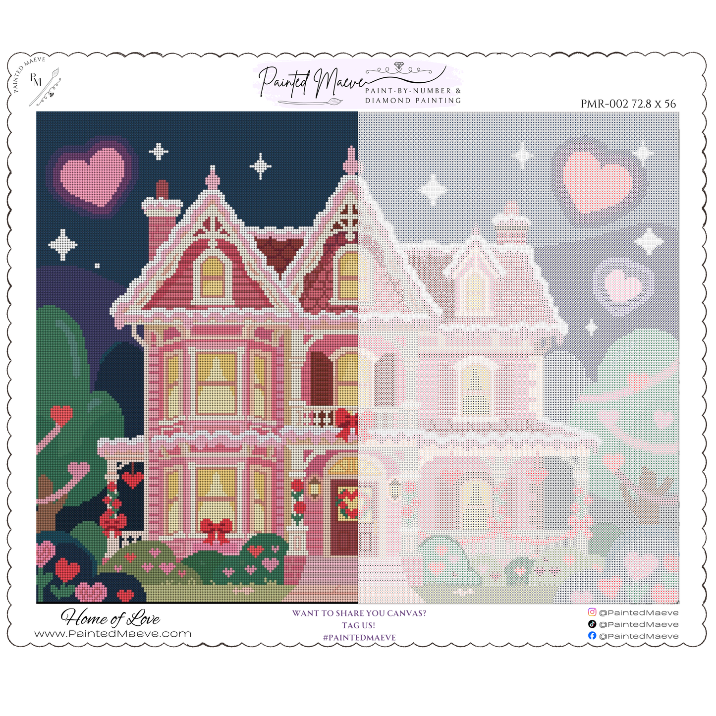 Home of Love: Hand-Rendered Diamond Painting Valentine Collection