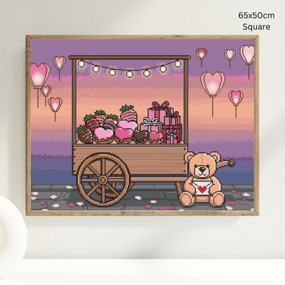 Valentine Stand: Hand-Rendered Diamond Painting Valentine Collection