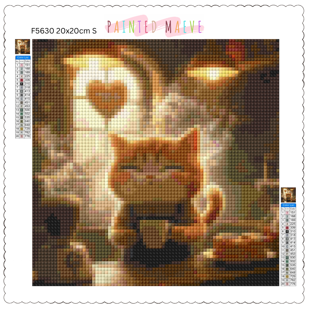 Kitty Barista: Diamond Painting Collection
