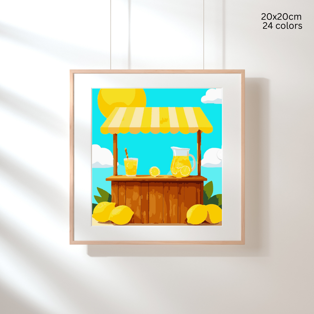 Lemonade Stand: Paint-by-Number Collection (24/36/48 colors | No Frame)