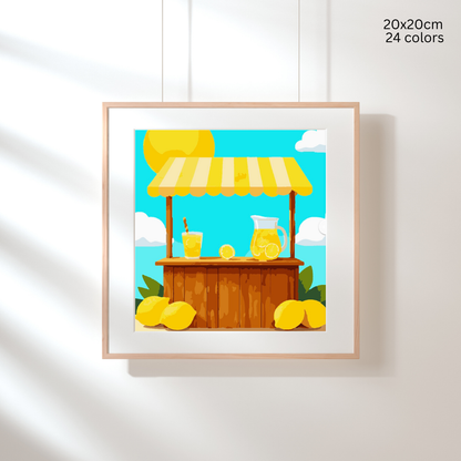Lemonade Stand: Paint-by-Number Collection (24/36/48 colors | No Frame)