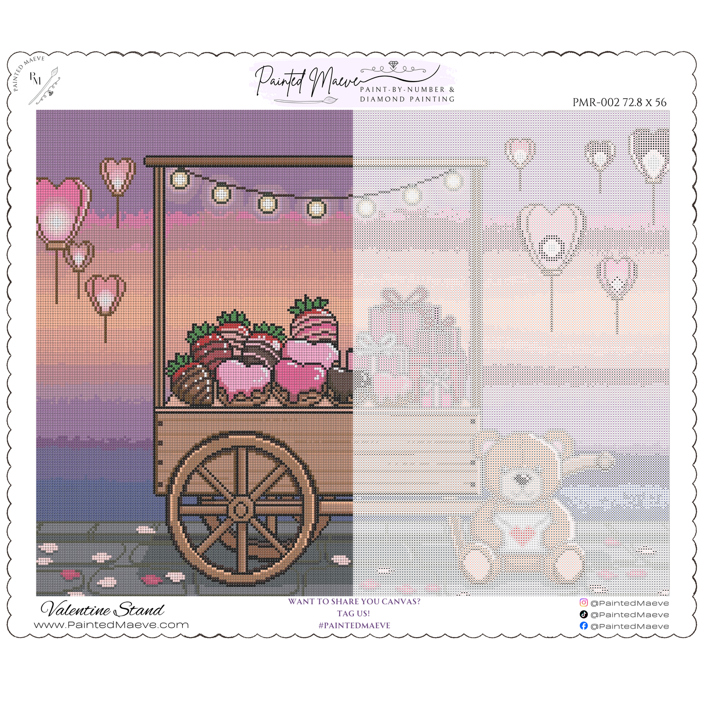 Valentine Stand: Hand-Rendered Diamond Painting Valentine Collection