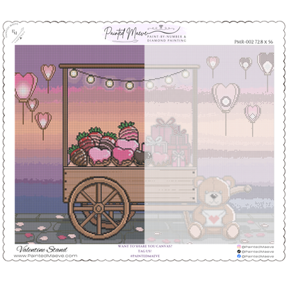 Valentine Stand: Hand-Rendered Diamond Painting Valentine Collection