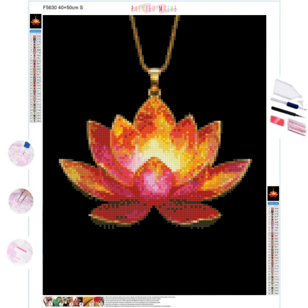 Flame & Petals: Diamond Painting Collection