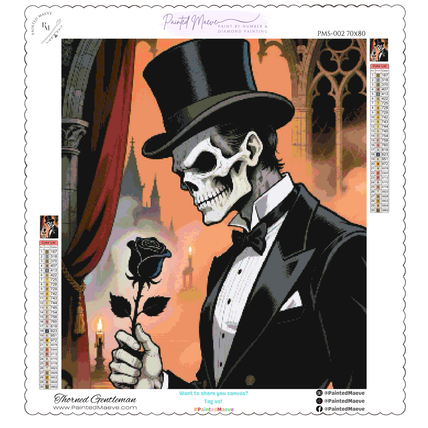 Thorned Gentleman: Diamond Painting Halloween Collection