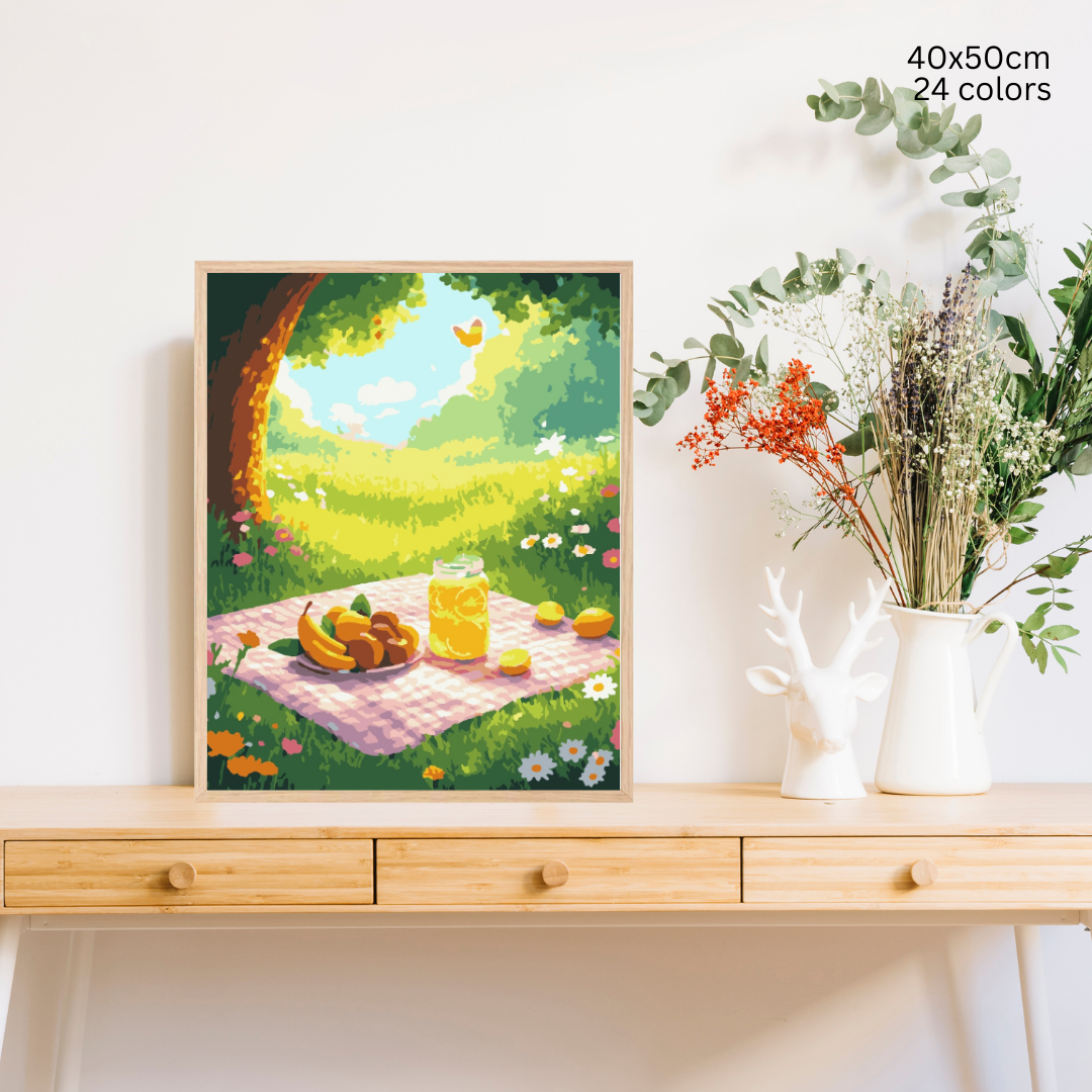Picnic in the Meadow: Paint-by-Number Collection (24/36/48 colors | No Frame)