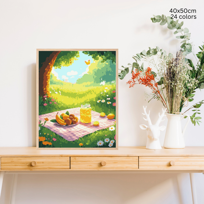 Picnic in the Meadow: Paint-by-Number Collection (24/36/48 colors | No Frame)