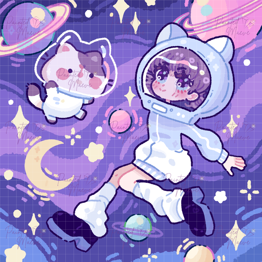 Intergalactic Cuties Hand-Rendered Diamond Painting Collection