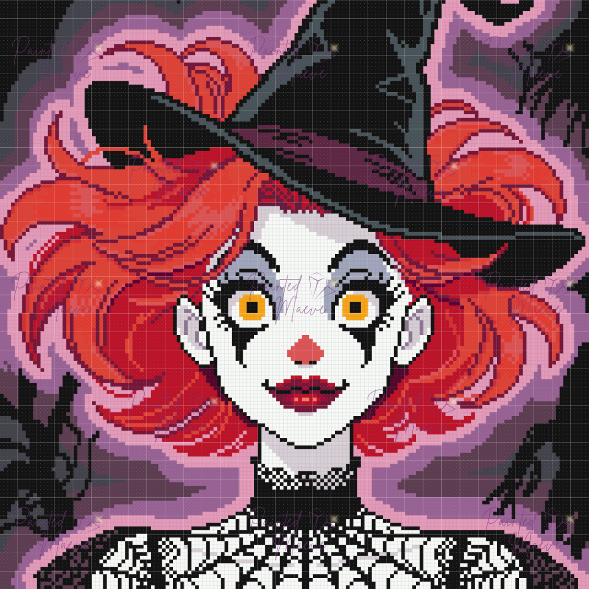 Tricky Scarlet Witch Hand-Rendered Diamond Painting