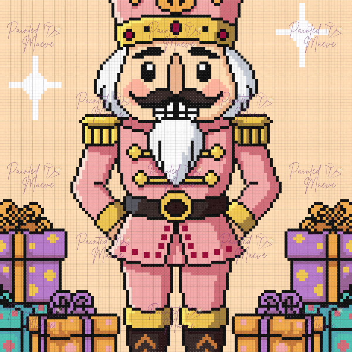Sugarplum Soldier Hand-Rendered Diamond Painting