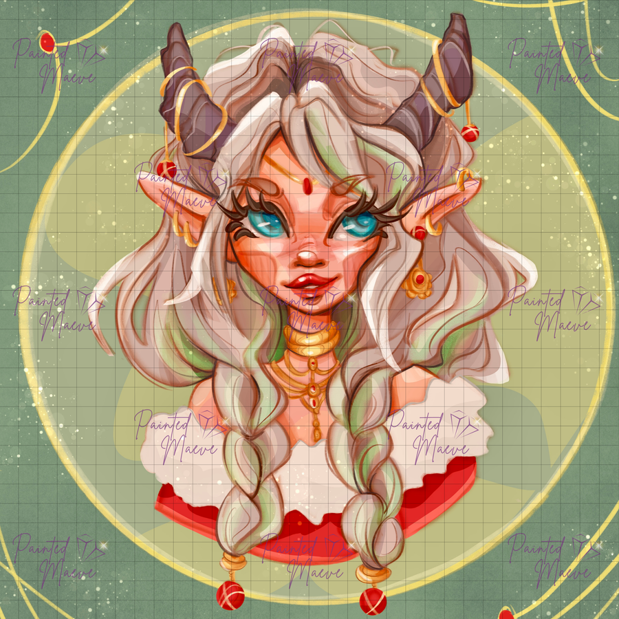 Christmas Elf: Hand-Rendered Diamond Painting