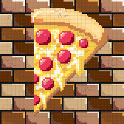 Cheesy Slice Hand-Rendered Diamond Painting