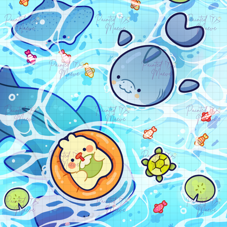 Ocean Wonder: Hand-Rendered Diamond Painting