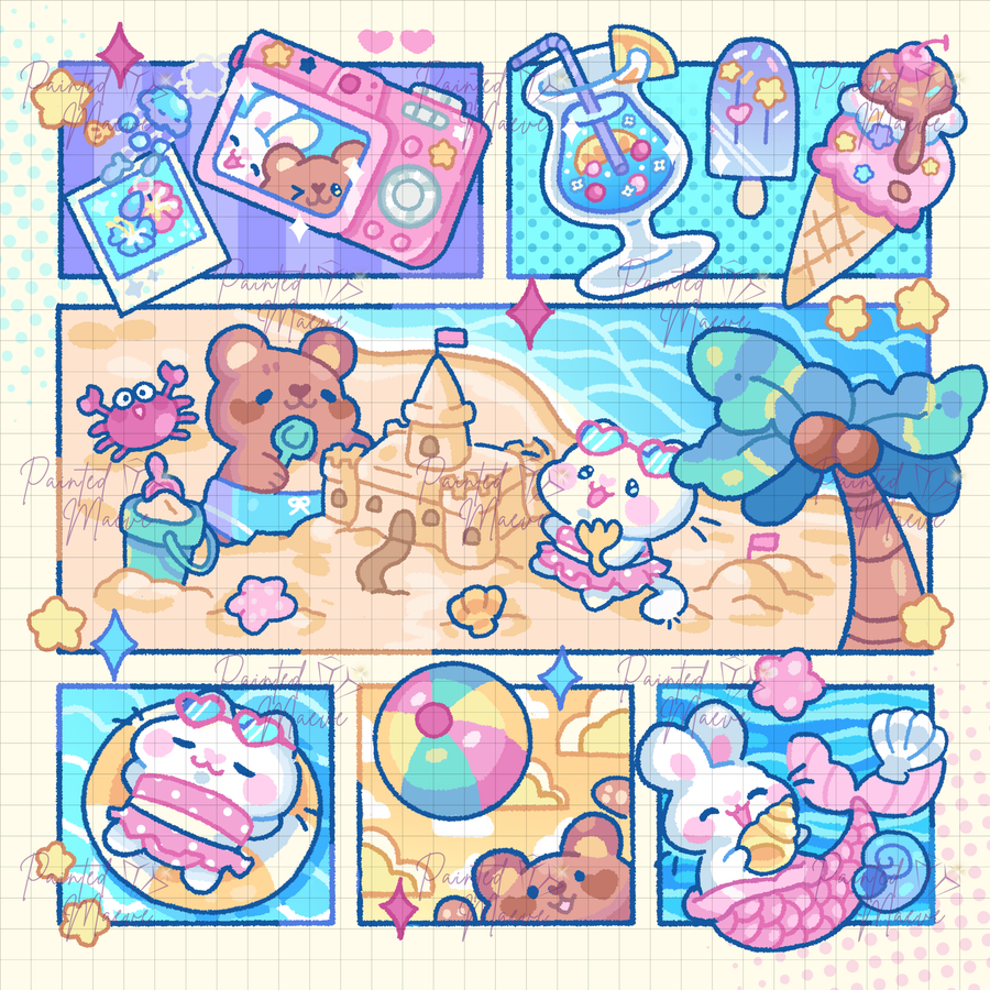 Mandatory Beach Episode: Hand-Rendered Diamond Painting