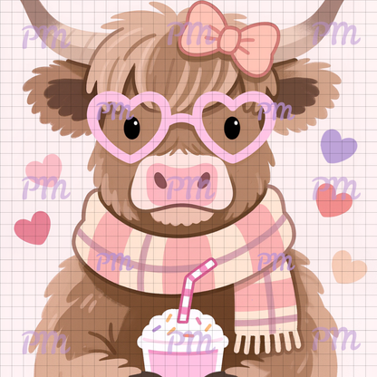 Moo's & Milkshakes: Hand-Rendered Diamond Painting Valentine Collection