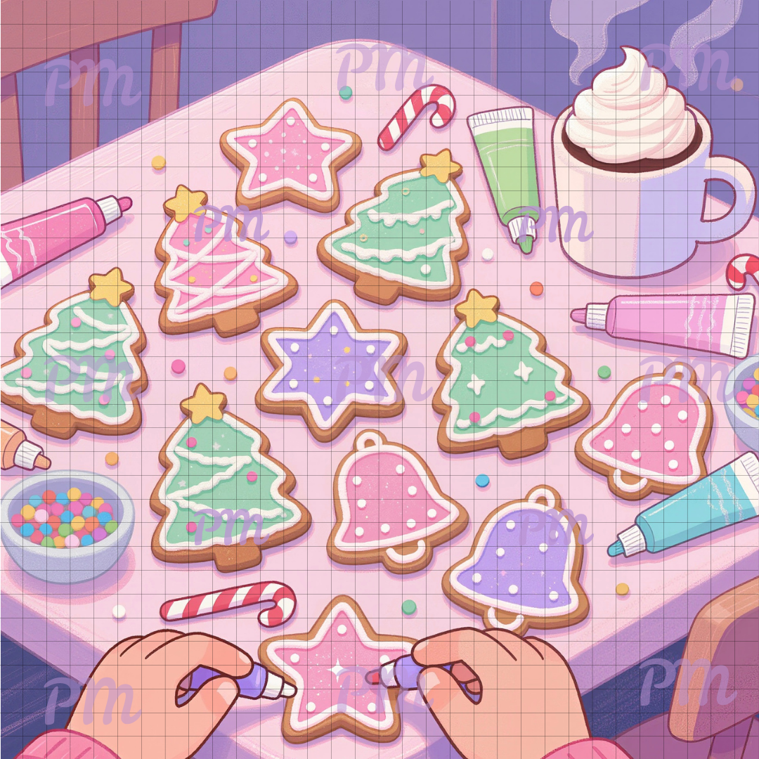 Gingerbread Cookies: Hand-Rendered Diamond Painting Christmas Collection