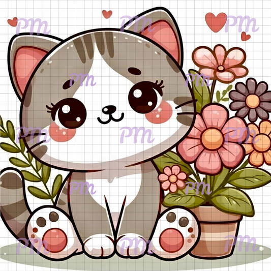 Mochi's Garden: Hand-Rendered Diamond Painting Collection