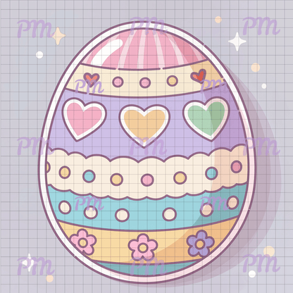 Easter Egg Charm: MINI Hand-Rendered Diamond Painting Collection