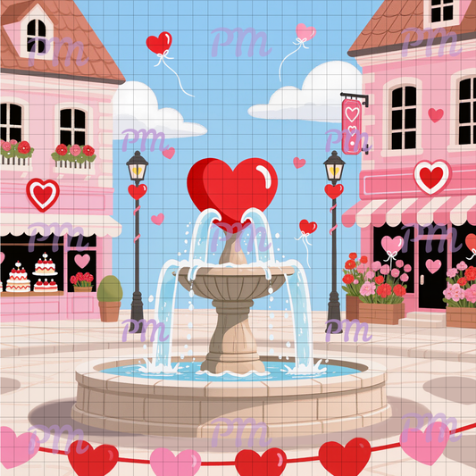 Sweetheart Square: Hand-Rendered Diamond Painting Valentine Collection