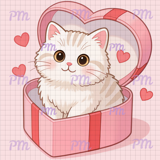 Be Mine, Meow: Hand-Rendered Diamond Painting Valentine Collection