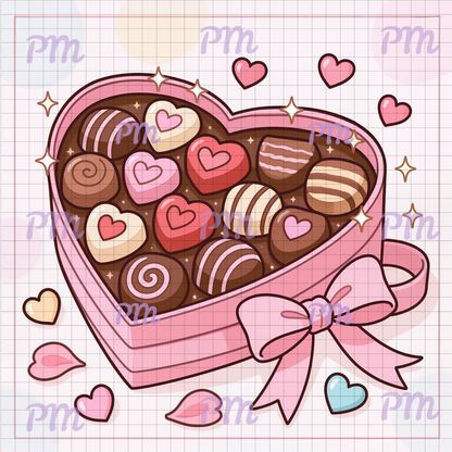 Chocolates of Love: Hand-Rendered Diamond Painting Valentine Collection